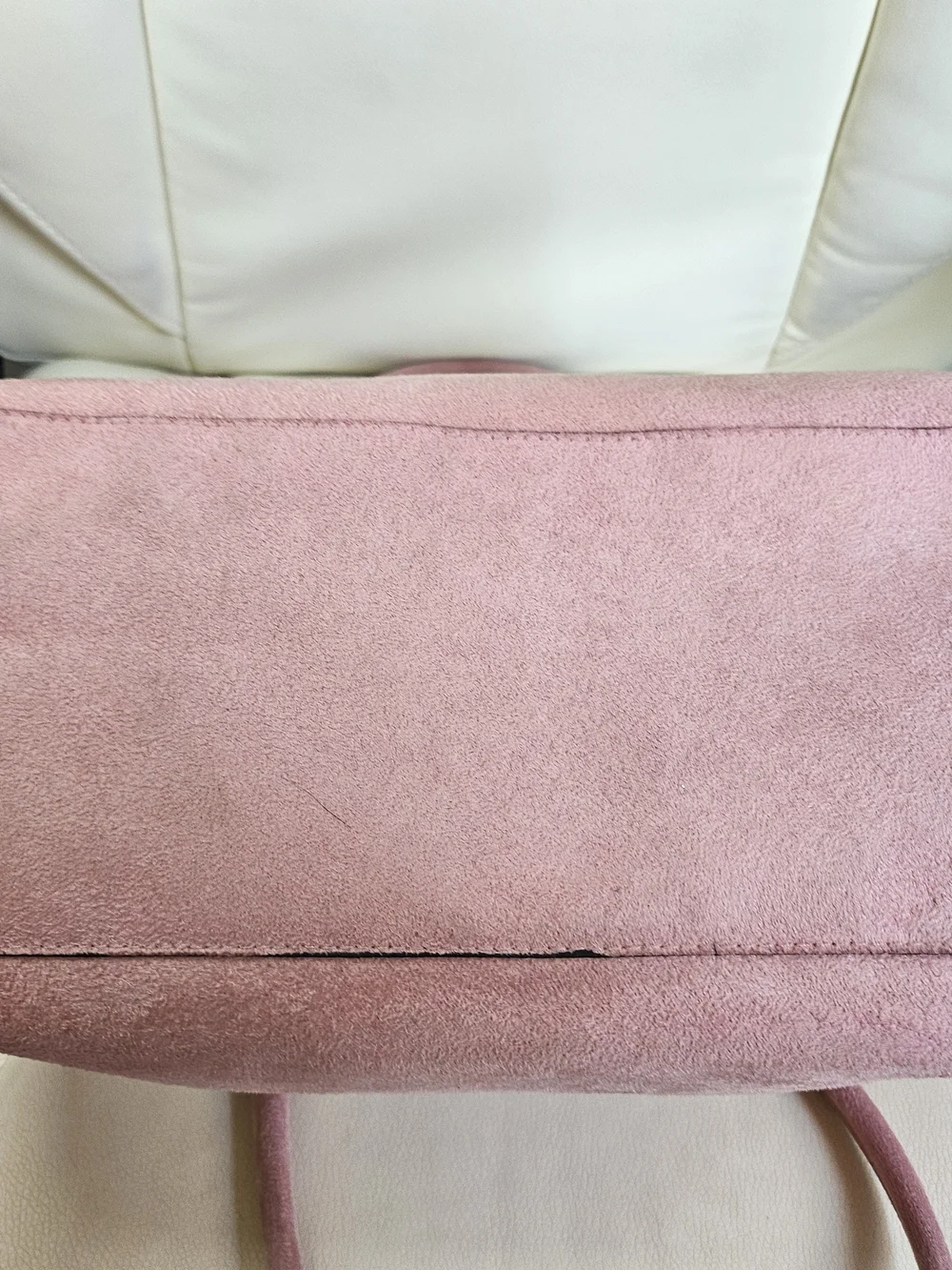 Victoria's Secret Blush Pink Suede Satchel